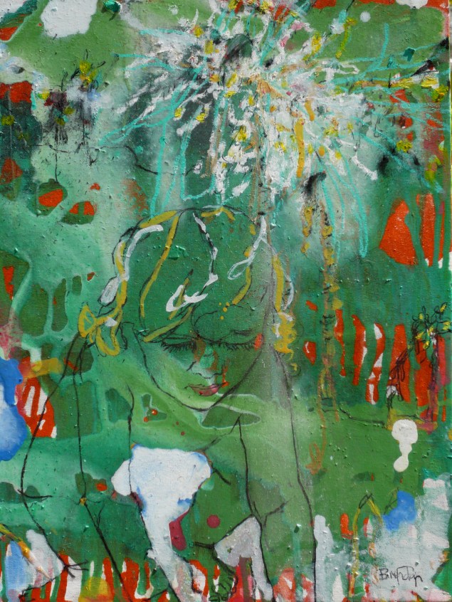 young buds Cabbage tree